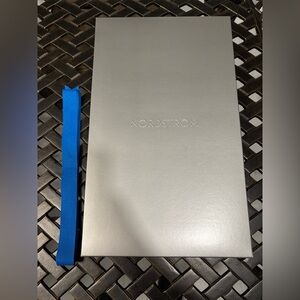 Nordstrom Silver Box with Blue Ribbon